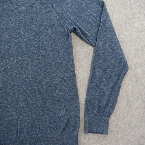 Banana Republic Sweater Mens Large Blue Pullover V-Neck Knit Long Sleeve - Picture 4 of 14